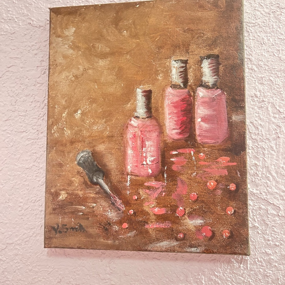Hand painted ladies boutique art on canvas